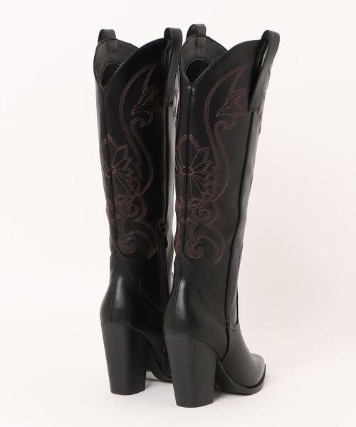 FOREVER 21(フォーエバー トゥエンティーワン)の「ウエスタンブーツ(ブーツ・レディース・ブラック・23.0cm/24.0cm/24.5㎝)」の2枚目の写真