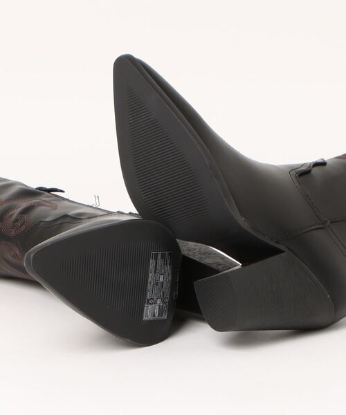 FOREVER 21(フォーエバー トゥエンティーワン)の「ウエスタンブーツ(ブーツ・レディース・ブラック・23.0cm/24.0cm/24.5㎝)」の3枚目の写真