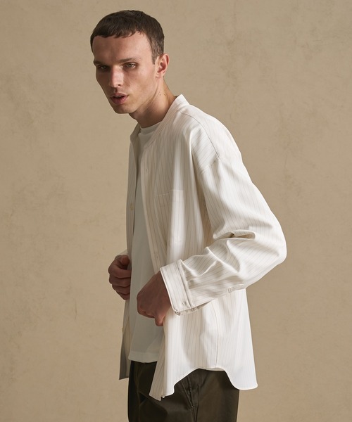 タグ付き★パブリックトウキョウ　コンフォートリラックスシャツ　白　S PUBLIC TOKYO（パブリックトウキョウ） シャツ 「2025年秋冬 新色追加