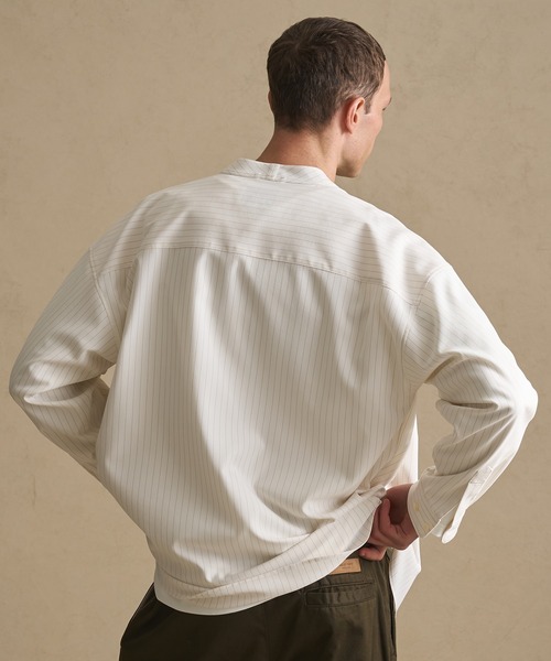 セール】コンフォートリラックスバンドカラーシャツ（シャツ/ブラウス