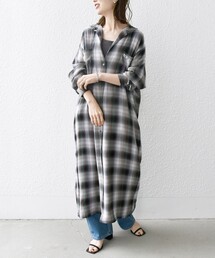 PENNEYS | 【SHIPS any別注】PENNEYS:〈手洗い可能〉THE FOX チェック ワンピース(シャツワンピース)
