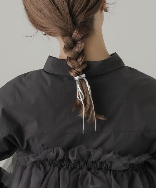 SMELLY（スメリー）の「スネークチェーンリボンヘアカフセット（その他ヘアアクセサリー・レディース・シルバー/ゴールド・-）」の9枚目の写真