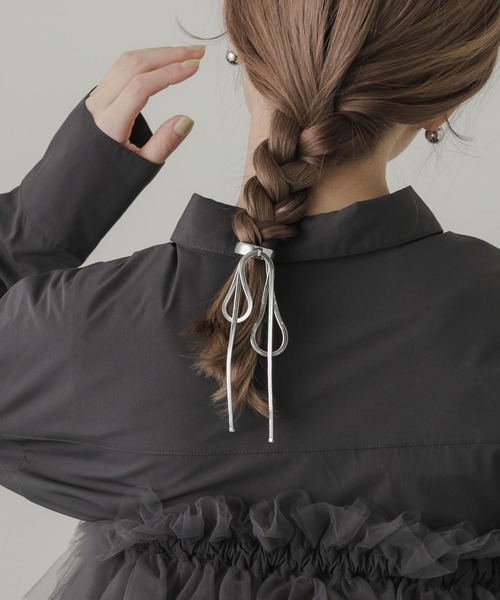 SMELLY（スメリー）の「スネークチェーンリボンヘアカフセット（その他ヘアアクセサリー・レディース・シルバー/ゴールド・-）」の10枚目の写真