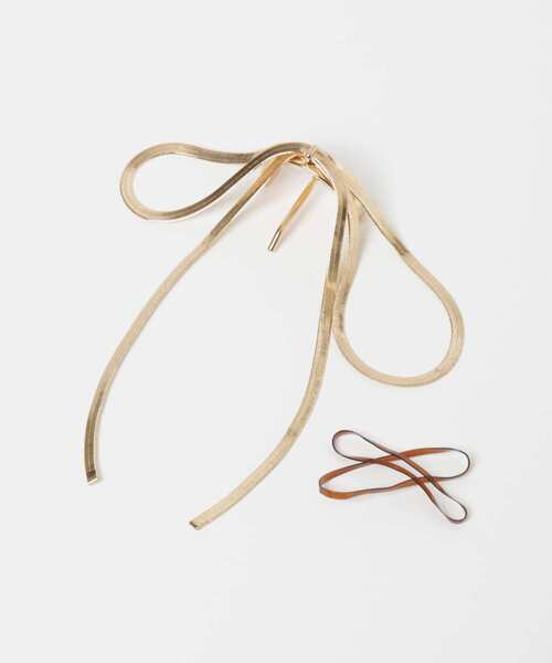 SMELLY（スメリー）の「スネークチェーンリボンヘアカフセット（その他ヘアアクセサリー・レディース・シルバー/ゴールド・-）」の12枚目の写真