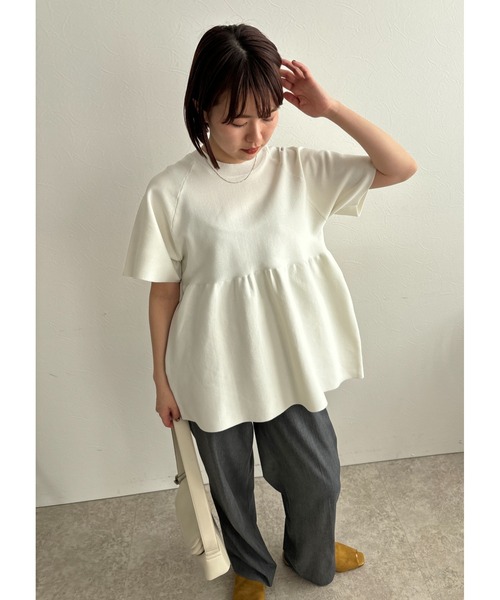 ペプラムニットTOPS Palm Riche│Eimee Law & LHELBIE 公式