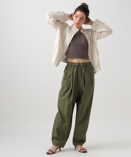 BAYFLOW(ベイフロー)の「ライントラックジャケット(ナイロンジャケット・レディース・ブラック/ブルー/オフホワイト・FREE)」の12枚目の写真