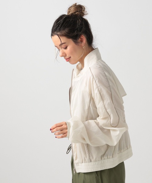 BAYFLOW(ベイフロー)の「ライントラックジャケット(ナイロンジャケット・レディース・ブラック/ブルー/オフホワイト・FREE)」の14枚目の写真