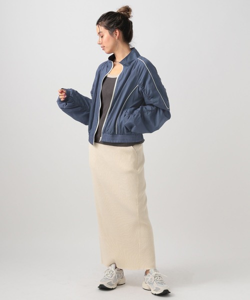 BAYFLOW(ベイフロー)の「ライントラックジャケット(ナイロンジャケット・レディース・ブラック/ブルー/オフホワイト・FREE)」の16枚目の写真