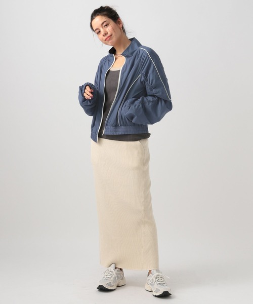 BAYFLOW(ベイフロー)の「ライントラックジャケット(ナイロンジャケット・レディース・ブラック/ブルー/オフホワイト・FREE)」の18枚目の写真