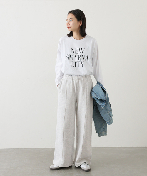 JOURNAL STANDARD(ジャーナルスタンダード)の「トラックワイドスウェットパンツ(スウェットパンツ・レディース・グレー・FREE)」の3枚目の写真