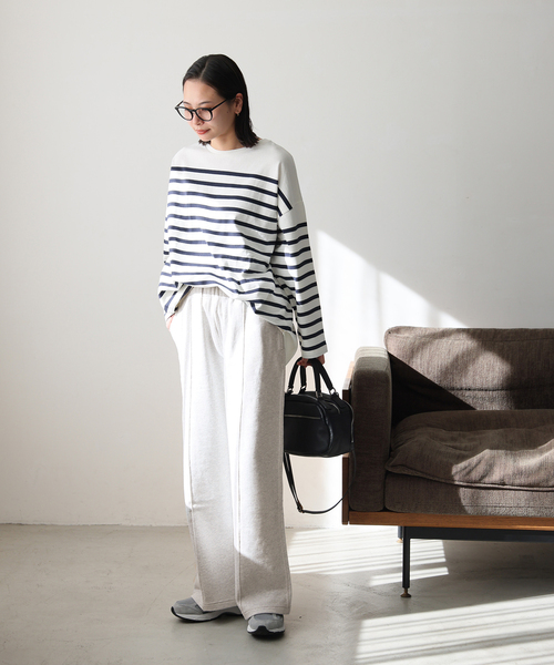 JOURNAL STANDARD(ジャーナルスタンダード)の「トラックワイドスウェットパンツ(スウェットパンツ・レディース・グレー・FREE)」の4枚目の写真