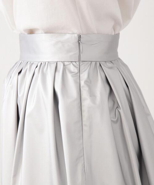 PROPORTION BODY DRESSING（プロポーションボディドレッシング）の「シャイニーギャザースカート / 1214120407（スカート・レディース・オフホワイト/シルバー・SMALL/MEDIUM）」の21枚目の写真