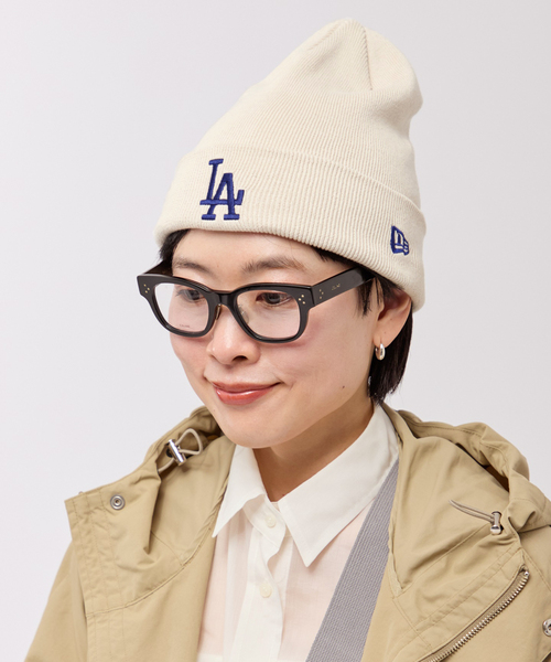 NEW ERA(ニューエラ)の「【NEW ERA / ニューエラ】ベーシックコットンカフニットキャップ LA(ニットキャップ/ビーニー・レディース・アイボリー・FREE)」の1枚目の写真