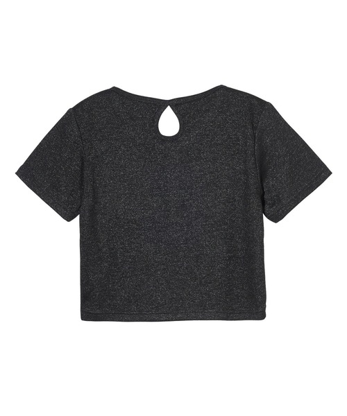 X-girl(エックスガール)の「HENLEY NECK S/S TOP(Tシャツ/カットソー・レディース・ブルー/ブラック/ホワイト・S/M)」の4枚目の写真