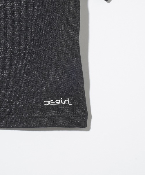 X-girl(エックスガール)の「HENLEY NECK S/S TOP(Tシャツ/カットソー・レディース・ブルー/ブラック/ホワイト・S/M)」の7枚目の写真