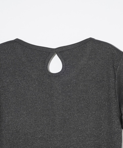 X-girl(エックスガール)の「HENLEY NECK S/S TOP(Tシャツ/カットソー・レディース・ブルー/ブラック/ホワイト・S/M)」の9枚目の写真