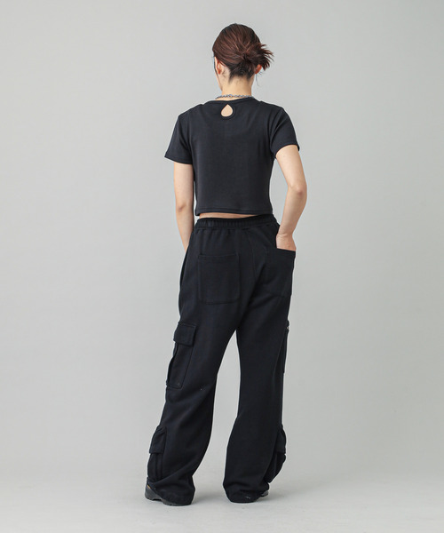 X-girl(エックスガール)の「HENLEY NECK S/S TOP(Tシャツ/カットソー・レディース・ブルー/ブラック/ホワイト・S/M)」の12枚目の写真