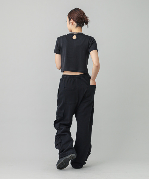 X-girl(エックスガール)の「HENLEY NECK S/S TOP(Tシャツ/カットソー・レディース・ブルー/ブラック/ホワイト・S/M)」の13枚目の写真