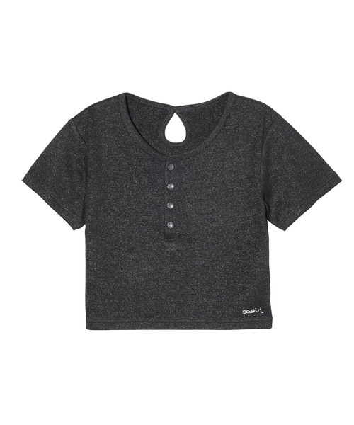 X-girl(エックスガール)の「HENLEY NECK S/S TOP(Tシャツ/カットソー・レディース・ブルー/ブラック/ホワイト・S/M)」の18枚目の写真