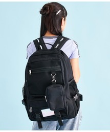 ANAP GｉRL（アナップガール）の「韓国スクール風マルチポケットリュック（バックパック/リュック・キッズ）」