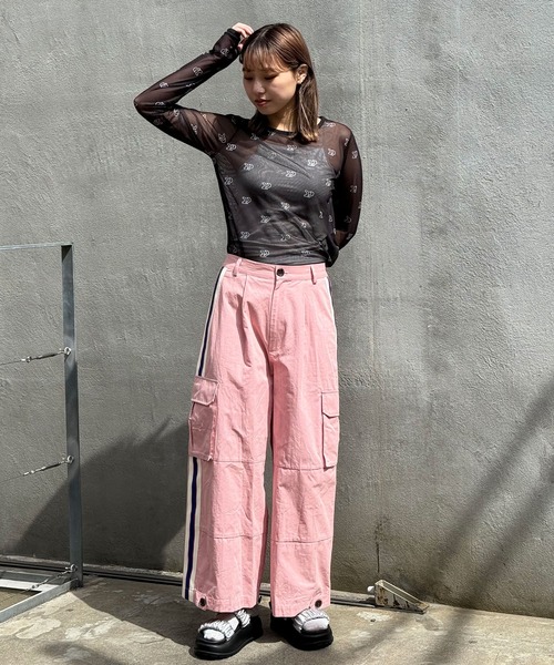 CIAOPANIC（チャオパニック）の「サイドライントラックカーゴパンツ