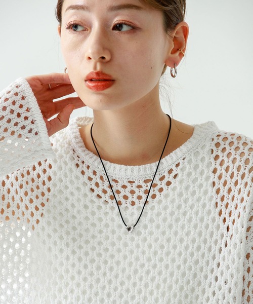 URBAN RESEARCH Sonny Label（アーバンリサーチサニーレーベル）の「ハートストリングネックレス（ネックレス・レディース・ゴールド/シルバー・ONE）」の4枚目の写真