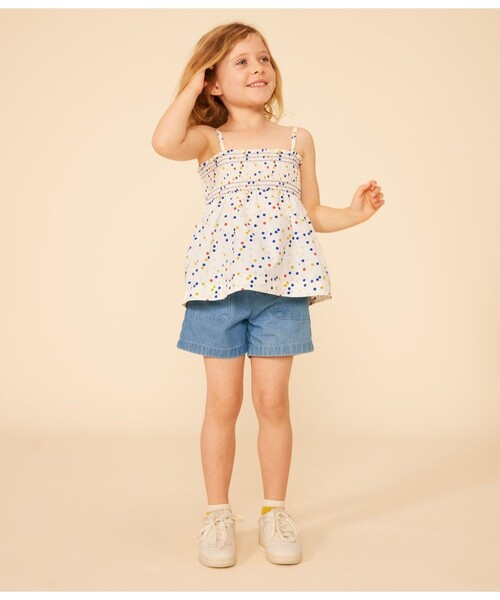 【セール】ポプリンブラウス(シャツ/ブラウス)|PETIT BATEAU(プチバトー)