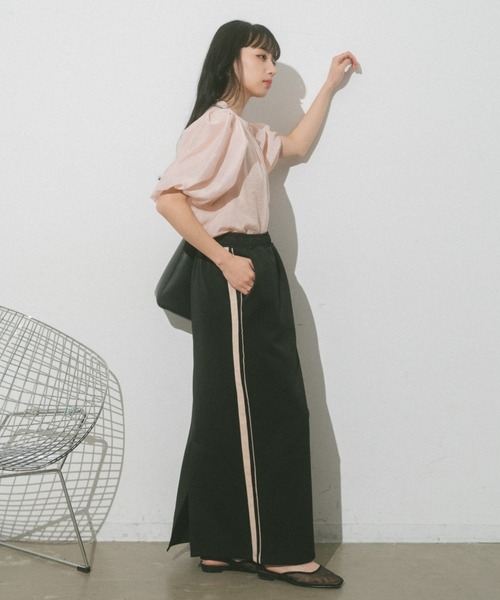 VANNIE U（ヴァニーユー）の「シアーふくりブラウス（シャツ/ブラウス・レディース・ピンク/アイボリー/ブラック・FREE）」の19枚目の写真