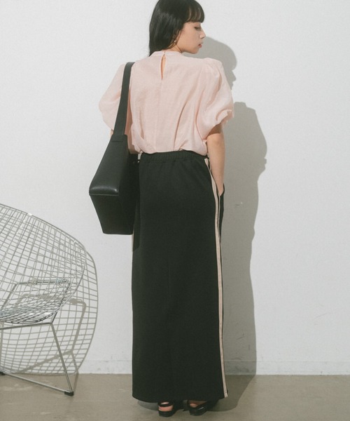 VANNIE U（ヴァニーユー）の「シアーふくりブラウス（シャツ/ブラウス・レディース・ピンク/アイボリー/ブラック・FREE）」の20枚目の写真