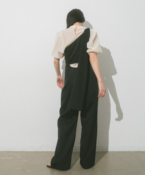 VANNIE U（ヴァニーユー）の「シアーふくりブラウス（シャツ/ブラウス・レディース・ピンク/アイボリー/ブラック・FREE）」の6枚目の写真