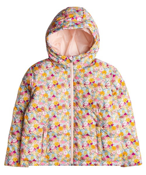 【セール】START ME UP PRINTED/ロキシーキッズパフブルゾン（ブルゾン）｜ROXY（ロキシー）