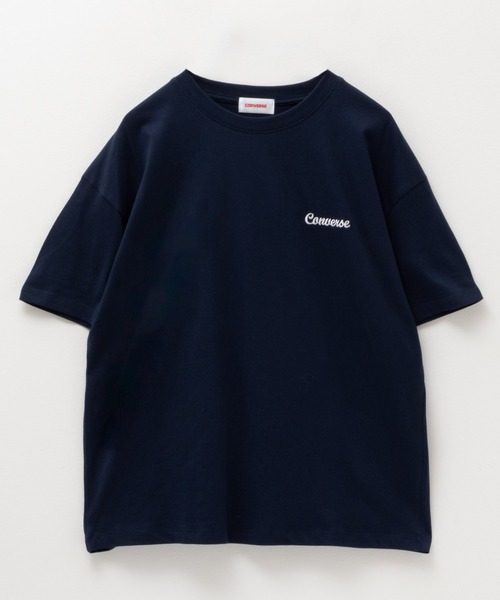 CONVERSE(コンバース)の「CONVERSE バックロゴ刺繍シューズプリントTシャツ 綿100%(Tシャツ/カットソー・レディース・ライム/ネイビー/オートミール・M/L)」の20枚目の写真