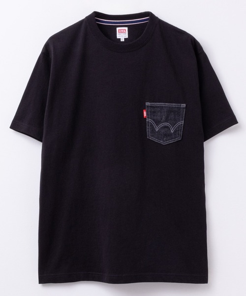 EDWIN(エドウィン)の「DENIM POCKET S/S TEE(Tシャツ/カットソー・メンズ・ホワイト/ブラック/ネイビー・M/XL/L)」の6枚目の写真