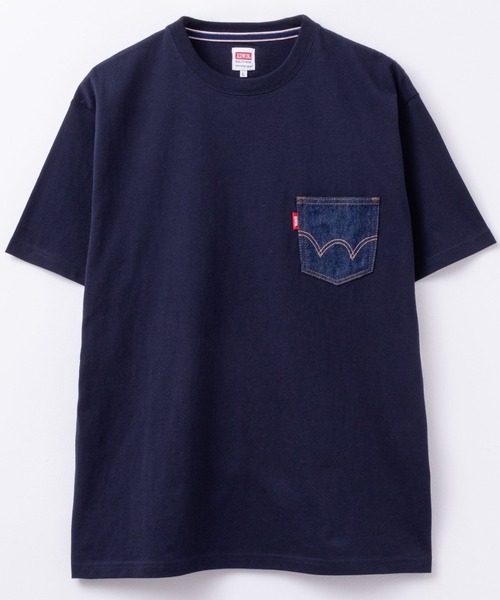 EDWIN(エドウィン)の「DENIM POCKET S/S TEE(Tシャツ/カットソー・メンズ・ホワイト/ブラック/ネイビー・M/XL/L)」の8枚目の写真