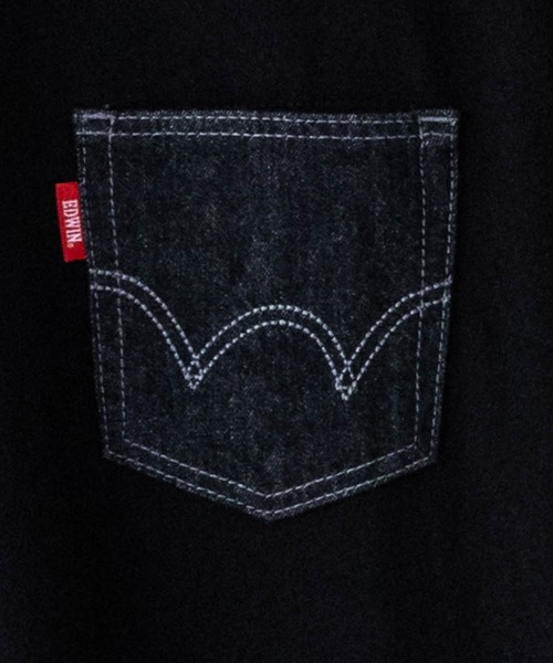 EDWIN(エドウィン)の「DENIM POCKET S/S TEE(Tシャツ/カットソー・メンズ・ホワイト/ブラック/ネイビー・M/XL/L)」の11枚目の写真