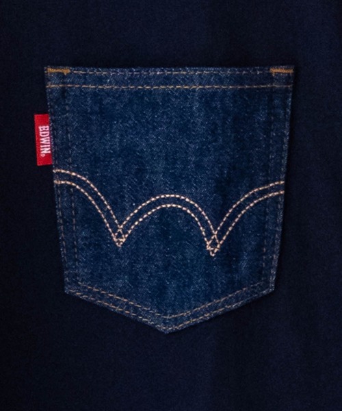EDWIN(エドウィン)の「DENIM POCKET S/S TEE(Tシャツ/カットソー・メンズ・ホワイト/ブラック/ネイビー・M/XL/L)」の12枚目の写真