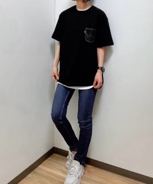 EDWIN(エドウィン)の「DENIM POCKET S/S TEE(Tシャツ/カットソー・メンズ・ホワイト/ブラック/ネイビー・M/XL/L)」の14枚目の写真