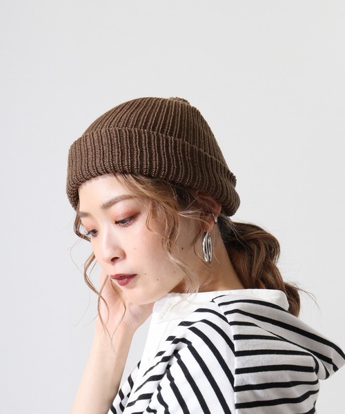 FUNALIVE（ファンアライブ）の「SI ORIGINAL Recycled Acrylic AZE（ニットキャップ/ビーニー・メンズ・チャコール/ブラウン/オリーブ/ベージュ・FREE）」の3枚目の写真