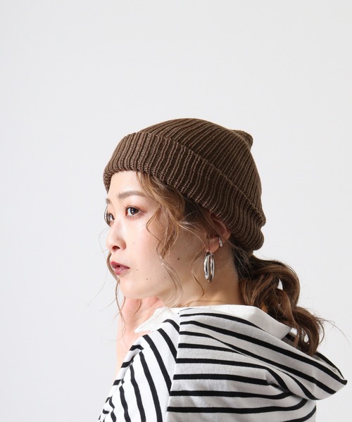 FUNALIVE（ファンアライブ）の「SI ORIGINAL Recycled Acrylic AZE（ニットキャップ/ビーニー・メンズ・チャコール/ブラウン/オリーブ/ベージュ・FREE）」の13枚目の写真