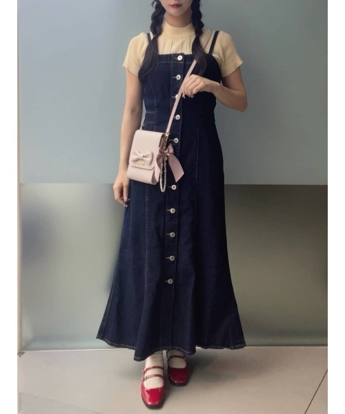 Maison de FLEUR(メゾンドフルール)の「リボンミニポシェット(ショルダーバッグ・レディース・ブラック/ピンク・FREE)」の22枚目の写真