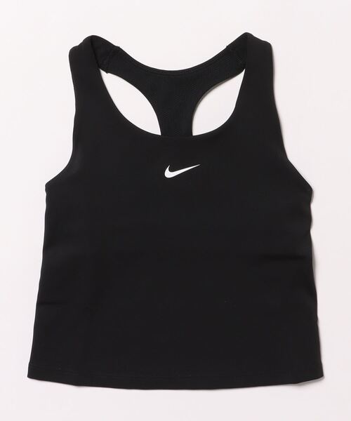 NIKE（ナイキ）の「《NIKEアパレル》YTH ガールズ DF スウッシュ タンクブラ（スポーツブラ・キッズ・ブラック/ホワイト・130/140/150/160）」の2枚目の写真