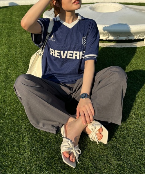 Birthday room（バースデイルーム）の「リボンサンダル（サンダル・レディース・ブラック/ホワイト・SMALL/MEDIUM/LARGE）」の17枚目の写真