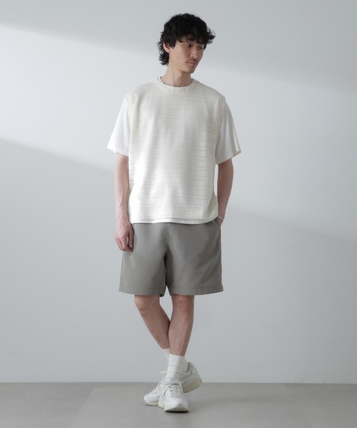 NANO universe（ナノユニバース）の「かぎ針アンサンブルTシャツ（Tシャツ/カットソー・メンズ・ブラック/ホワイト/ベージュ・L/M）」の18枚目の写真