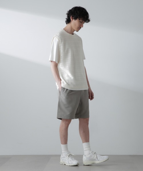NANO universe（ナノユニバース）の「かぎ針アンサンブルTシャツ（Tシャツ/カットソー・メンズ・ブラック/ホワイト/ベージュ・L/M）」の20枚目の写真