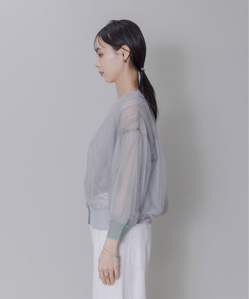 【新品未使用】Eimee Law エイミーロウ　チュール　七分袖カーディガン　M 楽天市場】Eimee Law エイミーロウ ベスト 84197M レディース