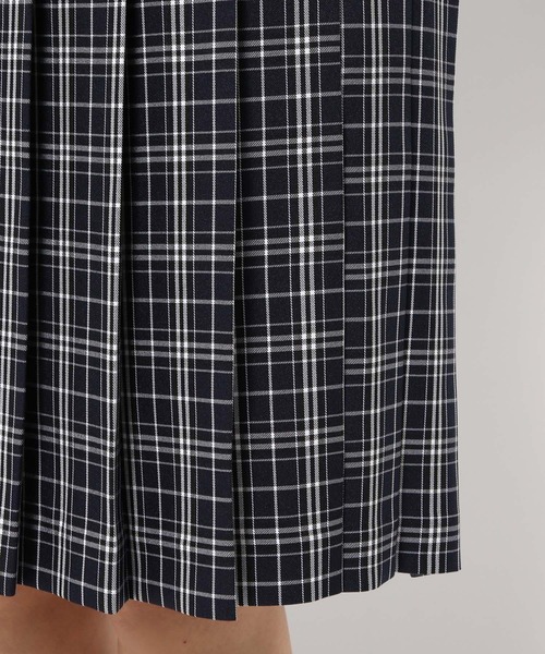 3.3 Field Trip （3.3フィールドトリップ）の「3.3 Field Trip／ベルトツキチェックスカート（スカート・レディース・ライトブルー/ネイビー・FREE）」の8枚目の写真
