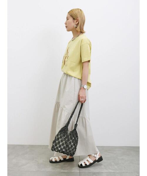 Samansa Mos2 blue（サマンサモスモスブルー）の「巾着付コードマクラメバッグ（ハンドバッグ・レディース・ブラック/パープル/オフホワイト・F）」の12枚目の写真