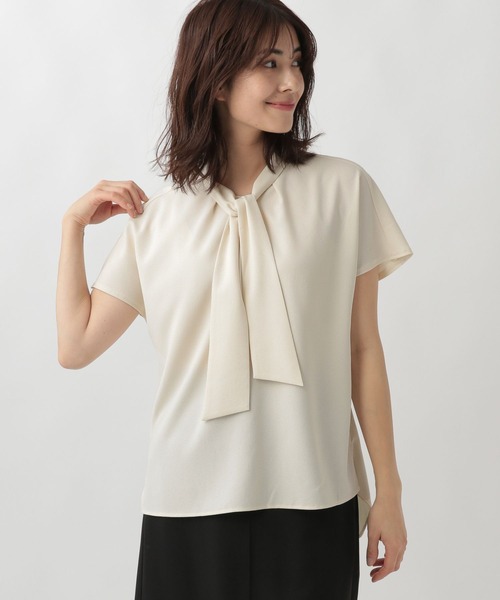 セール】サラサラサマーボウタイブラウス/105363（シャツ/ブラウス