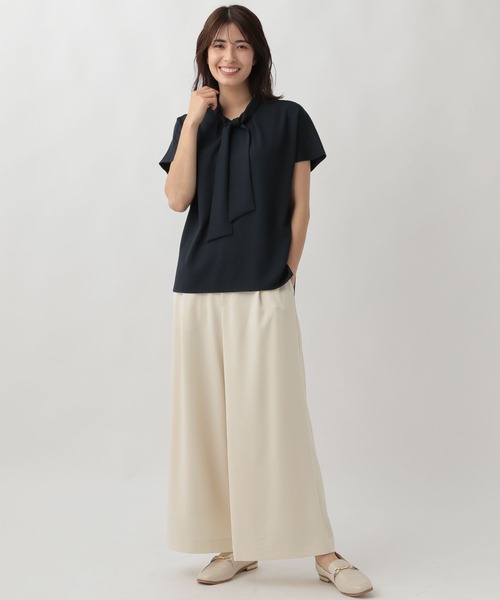 Elura（エルーラ）の「サラサラサマーボウタイブラウス/105363（シャツ/ブラウス・レディース・ホワイト系その他5/ホワイト/ブラック/ダークネイビー/ブルー系その他6・FREE）」の9枚目の写真