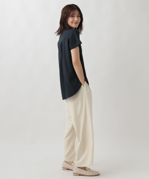 Elura（エルーラ）の「サラサラサマーボウタイブラウス/105363（シャツ/ブラウス・レディース・ホワイト系その他5/ホワイト/ブラック/ダークネイビー/ブルー系その他6・FREE）」の12枚目の写真